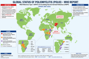 Global Polio surveillance data and WHO reports