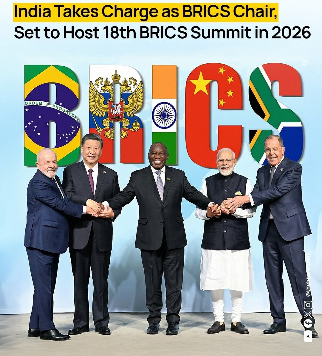 The 18th BRICS Summit is being hosted by India in New Delhi at Bharat Mandapam on September 12–13, 2026.